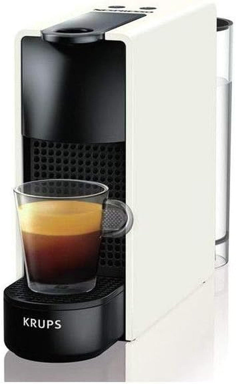 Krups Nespresso Essenza Mini máquina de café expreso blanco puro, cápsula de café, estilo Espresso, Espresso compacto Barista YY2912FD