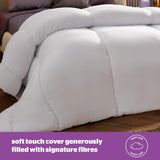 Colcha Silentnight Deep Sleep, blanco, microfibra, blanco, cama individual Edredones y edredones Naty Shop