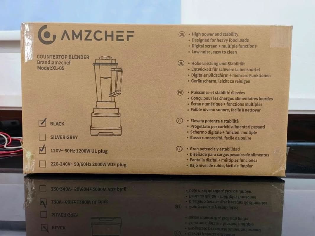 Batidora AMZCHEF, 8 menús inteligentes y 10 velocidades, Pantalla táctil LCD Cocina Naty Shop