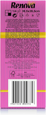 Servilletas de papel Renova, fucsia, 40 servilletas, grande, 2 capas