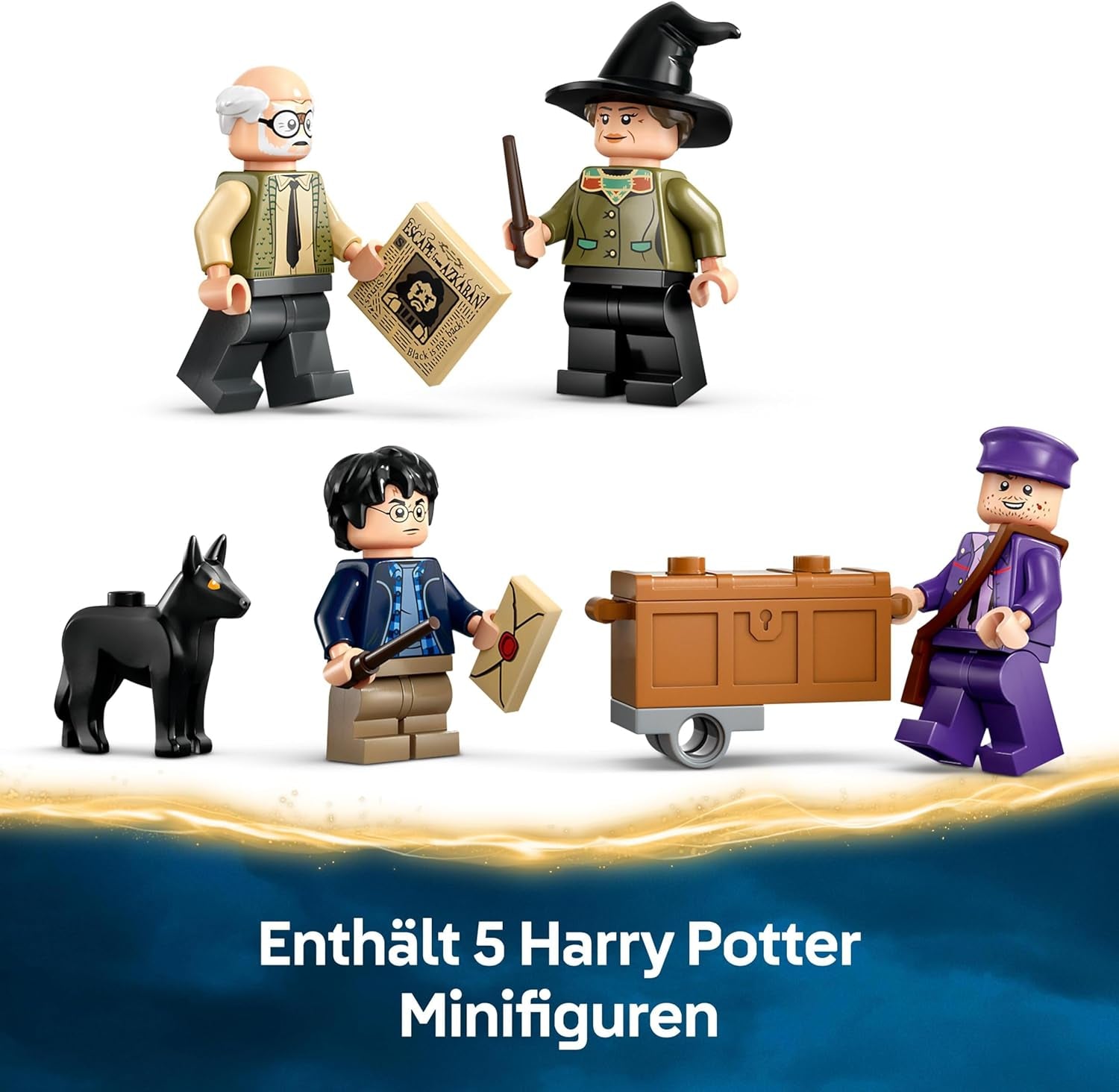 LEGO Harry Potter Aventuras con el Caballero Viajero Set de construcción 5 minifiguras que incluyen Ernie Prang, Stan Shunpike y Padfoot Bus Juguete para fanáticos del mundo mágico Niños y niñas de 8 años 76446 Juegos de construcción Beuche den LEGO-Store