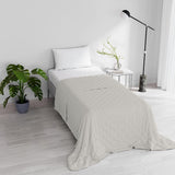 Elegante colcha de verano, acolchada, verde, 170 X 250 cm Edredones y edredones Naty Shop Beige 170X250Cm