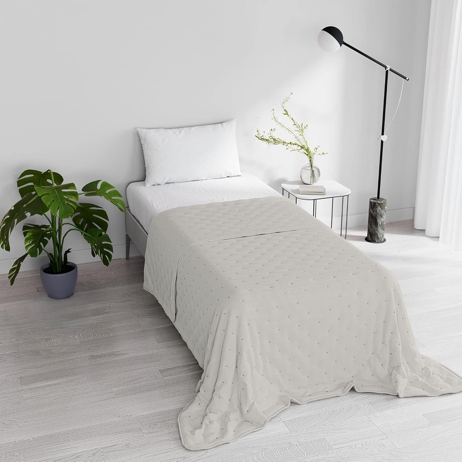Elegante colcha de verano, acolchada, verde, 170 X 250 cm Edredones y edredones Naty Shop Beige 170X250Cm