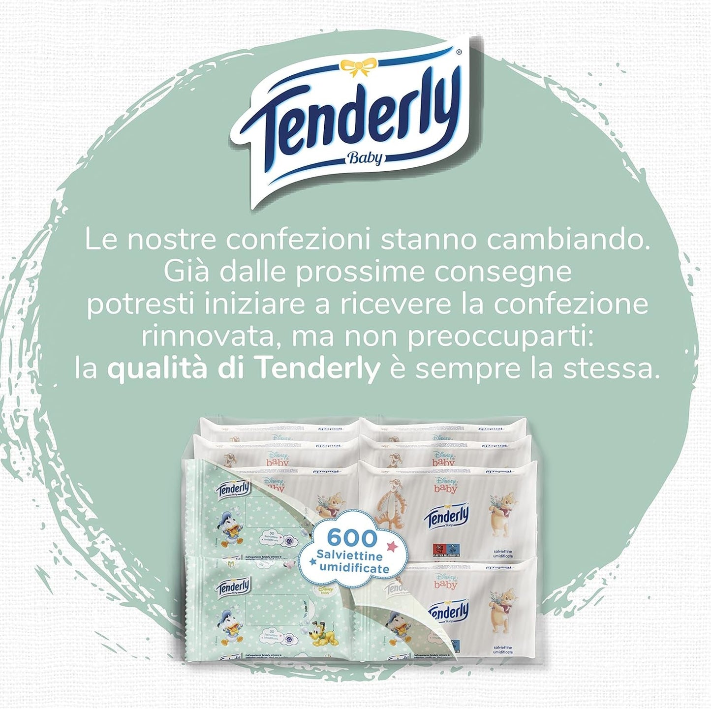 Toallitas húmedas Baby Disney, 50 toallitas suaves, ideales para la limpieza diaria del bebé, con personajes de Disney, fabricadas en Italia, dermatológicamente probadas