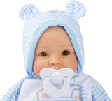 Muñeco Lukas de Small Foot, incluye ropa de quita y pon, chupete y manta suave, juego de rol, 11238