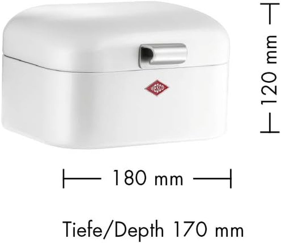 Wesco 235 001 Panera Mini Grandy 17 x 18 x 12 cm (largo/ancho/alto) rosa, acero inoxidable Cajas para almacenar alimentos Naty Shop