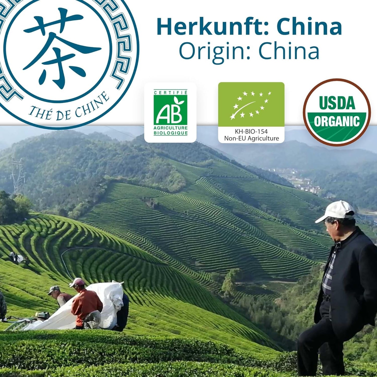 Khla - Té Bio Oolong 100 G - Té Azul - Té Suelto Natural - Té Asiático Orgánico - Suelto y Cortado - Té de Hierbas e Infusiones - De China