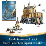 LEGO Harry Potter Castillo de Hogwarts: El Gran Salón, juguete coleccionable con 11 minifiguras incluida Hermione Granger, regalo mágico para niños y niñas 76435 Juegos de construcción Besuche den LEGO-Store