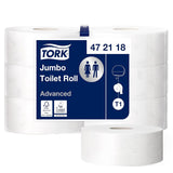 Papel higiénico Tork Jumbo White T1, Advanced, 2 capas, 6×380 M, 472118