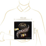 Caja de regalo LINDOR Extra Black 70% Cacao, chocolate de regalo, aprox. 15 trufas LINDOR, 186 g (paquete de 2)