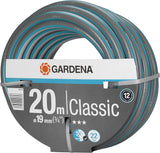 Manguera Gardena Classic 19 mm (3/4"), 20 m: Manguera de jardín universal de tejido resistente, tejido cruzado, presión de estallido de 22 bar, resistente a los rayos UV, sin componentes del sistema, 12 años de garantía (18022-20)