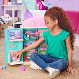 CASA DE MUÑECAS GABBY'S DREAMWORKS - Habitación Deluxe, confitería Cakey, cocina Kuchi (rumano: Cakey), 3 muebles y 2 cajas sorpresa con accesorios, apto para niños a partir de 3 años