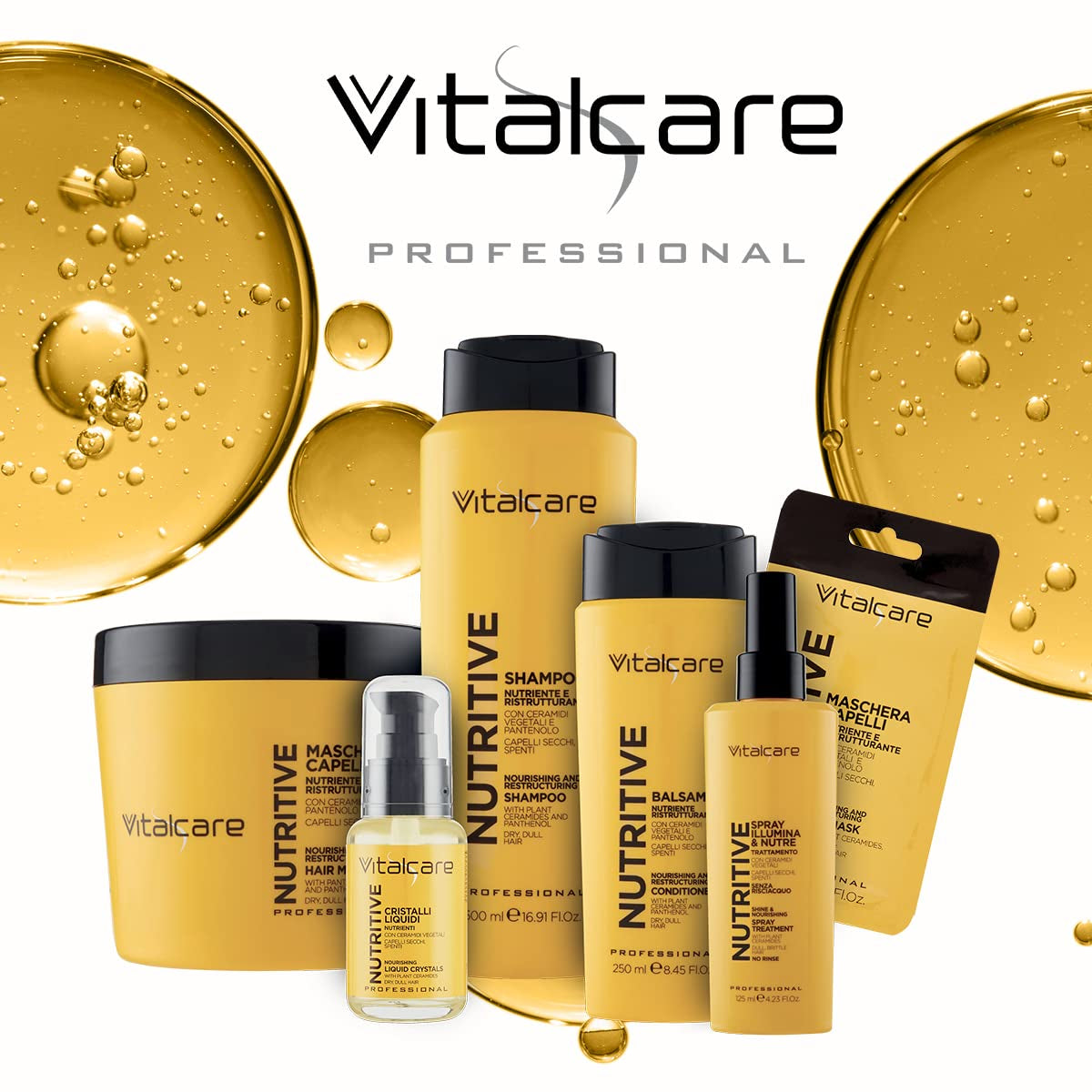 | Nutritive - mascarilla capilar nutritiva y regeneradora, tratamiento para cabello seco y brillante, con ceramidas vegetales y pantenol, mascarilla capilar Naty Shop 25 ml