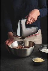 Batidora de mano Tefal HT650E Power Mix Silence | 600 vatios | Controlador de velocidad variable | Función Turbo y Auswurf | Motor de Ocio Extremo | incluido 2 Rührbesen y 2 Knethaken | Trigo Cocina Naty Tienda