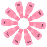 Hanyousheng Nagellacentferner Clips, Nagel Clips, 10 Stück Schwarz Nagelclips, Nagel Klammer, Nails Art ​Gel Cap, Soak off Clip Cap UV Gel Poliermittel Entferner Wrap Nail Tool