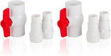 Gre AR512 - Válvula todo/nada con 2 adaptadores para mangueras Ø38 y Ø32 mm