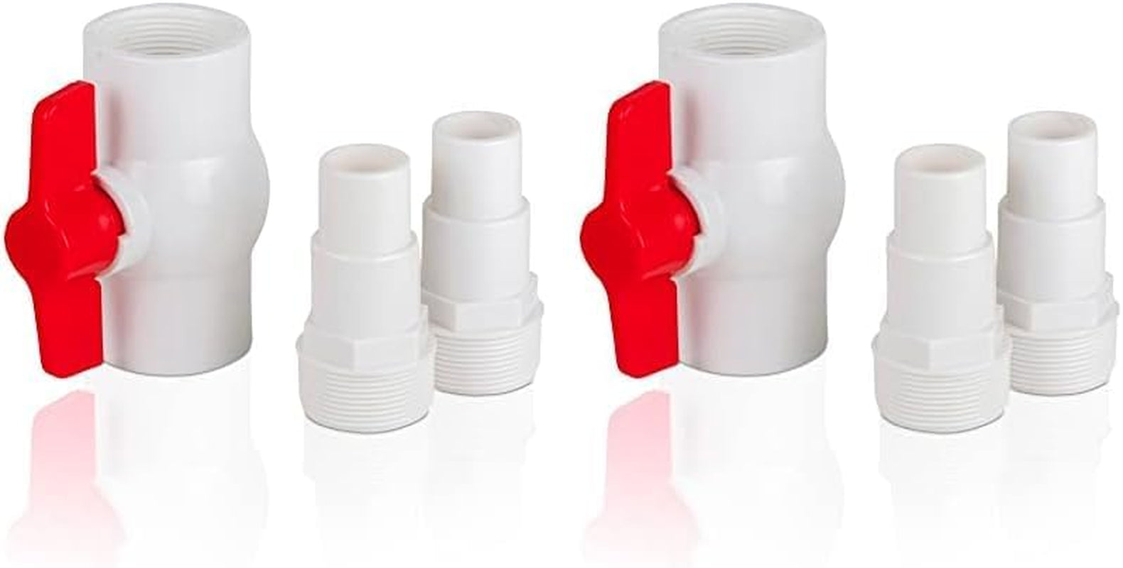 Gre AR512 - Válvula todo/nada con 2 adaptadores para mangueras Ø38 y Ø32 mm