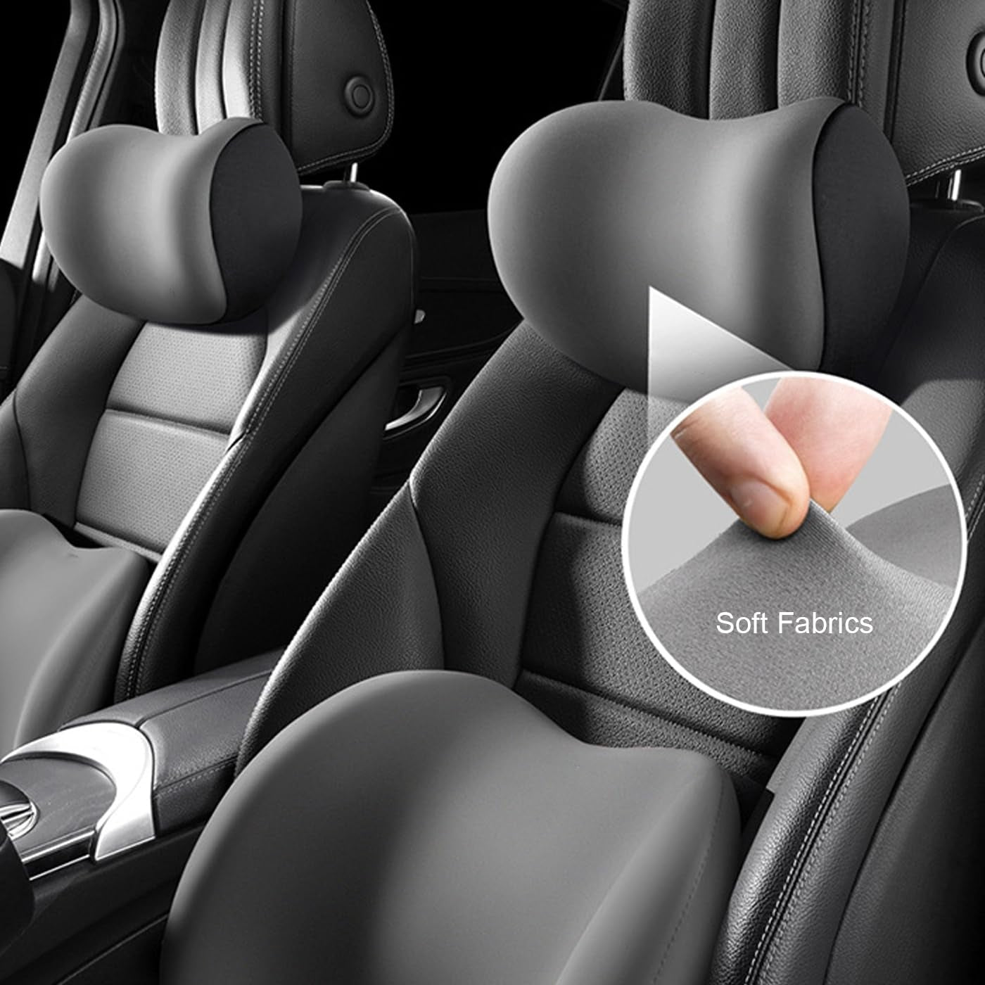 Almohada para el cuello del coche Almohada suave para el reposacabezas del coche Almohada para el cuello del coche Almohada para el reposacabezas del coche Almohada para el cuello Accesorio Almohada Memoria de algodón Accesorio para el coche Almohada para el reposacabezas Almohada para el reposacabezas (negro) Almohadas ortopédicas cervicales Naty Shop