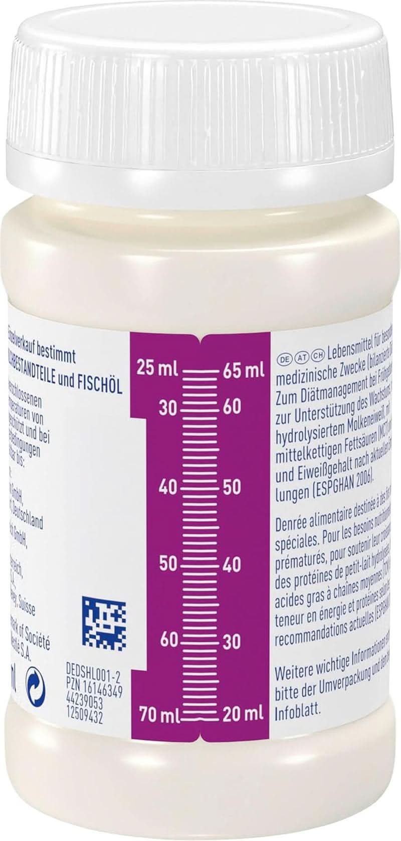 Alimento para prematuros BEBA Nivel 2, Alimento especial para prematuros y recién nacidos de bajo peso, listo para tomar, pack de 32 (32 x 90 ml) Naty Shop