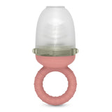 Suavinex Mordedor para Bebé, A Prueba de Asfixia, Silicona de Grado Alimenticio, con Tapa, Fácil de Limpiar, Apto para Lavavajillas y Congelador, Alivia las Encías, A partir de 6 Meses, Rosa