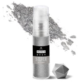 DecoRom, brillantina comestible, polvo, 10 gramos Glitter Naty Shop Plata
