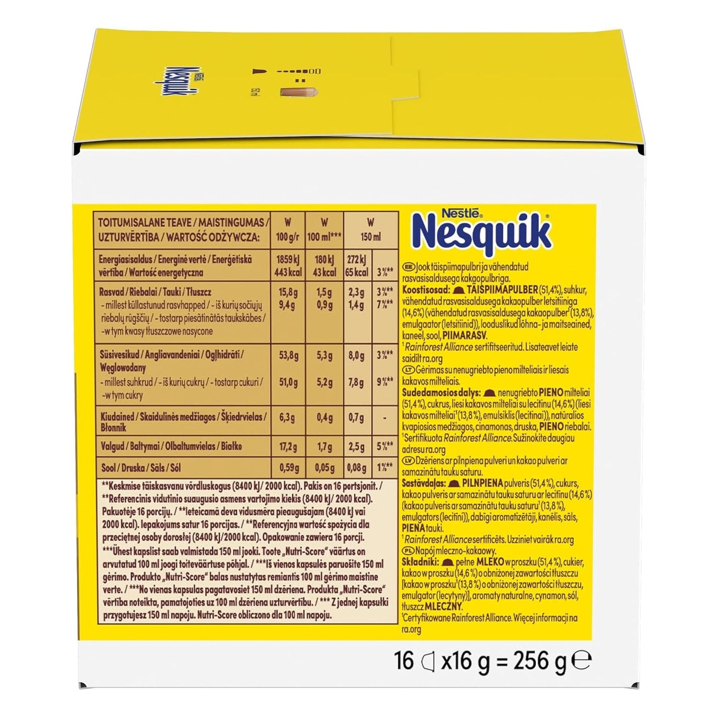 NESCAFÉ DOLCE GUSTO NESQUIK Kakaokapseln Paquete de 3 (3 x 16 Kapseln)