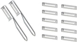 Pelador Fackelmann Universal, Pelador de Cuchillas de Acero Inoxidable Naty Shop Pelador Económico Set 2 Piezas (Incluye 10 Cuchillas de Repuesto)