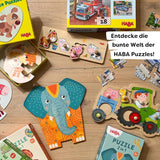 HABA Puzzle de Bomberos - Set de 3 Piezas para niños a partir de 3 años Puzzle de Cartón de Policía y Ambulancia - Promueve la motricidad fina y la concentración - 1302759001 Puzzle Naty Shop