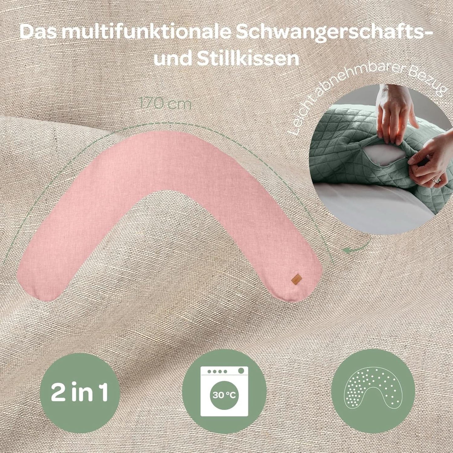 BÉABA, Big Flopsy, almohada multifuncional para lactancia Accesorios Alimentación y Lactancia Tienda Bebe Naty
