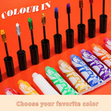 Tinte Capilar Temporal Verde - 14ml Tinte Capilar Tiza, Tinte Capilar Verde Lavable, Tiza Capilar Color Instantáneo, Tinte Capilar Tiza Carnaval para Navidad Halloween, Carnaval, Cosplay Tinte Capilar Naty Shop