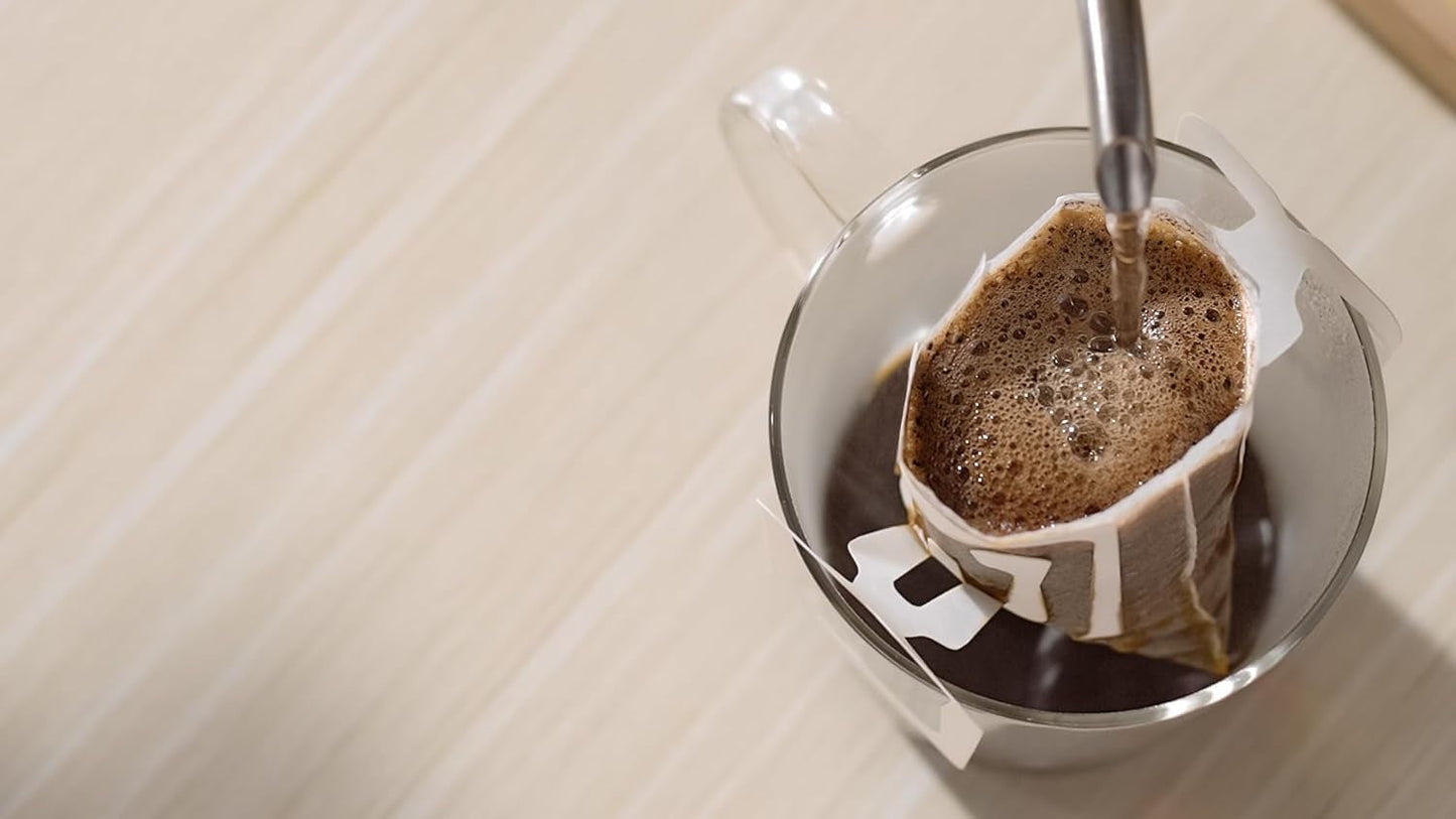 Café Craftsman de Japón Café con filtro de un solo uso Mezcla ligera de Brasil Vietnam 16 sobres.