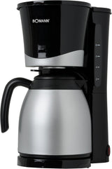 Cafetera Bomann® con termo | para 8-10 tazas de café | sin pérdida de temperatura | cafetera con filtro | 1 litro | Café expreso | Cafetera de filtro con termo | KA 168 negro