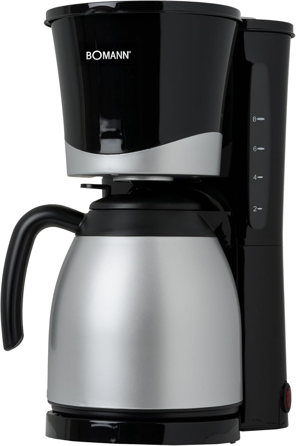Cafetera Bomann® con termo | para 8-10 tazas de café | sin pérdida de temperatura | cafetera con filtro | 1 litro | Café expreso | Cafetera de filtro con termo | KA 168 negro
