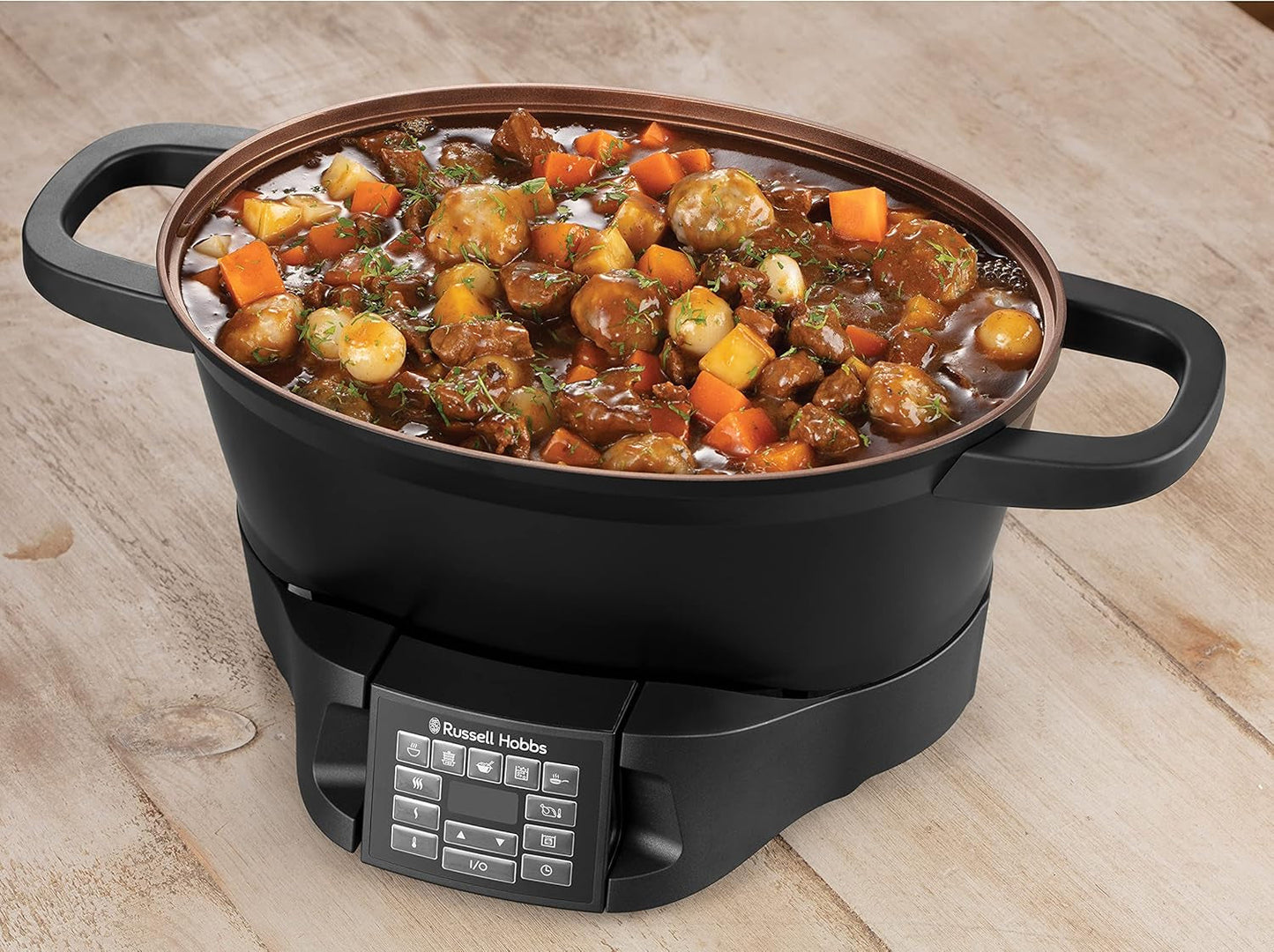 Multicocina Russell Hobbs 6,5L, pantalla digital, 8 funciones de cocción Olla de cocción lenta Naty Shop