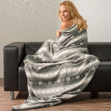 Celinatex manta mullida 150 x 200 cm manta burdeos sofá sofá manta suave estrellas microfibra polar Oeko-Tex Moonlight Camas y mantas Besuche den CelinaTex-Store Gris y blanco crema 150 x 200 cm