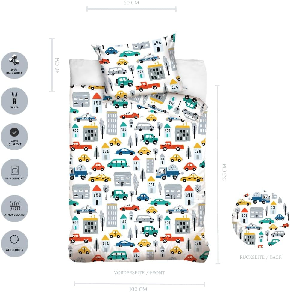 Ropa de cama para niño, varios motivos, 100% algodón Ropa de cama - infantil Naty Shop