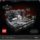 LEGO 75329 Star Wars Death Star Trench Run Diorama Set, Kit de modelo para adultos del Ala-X de Luke Skywalker, Mercancía para fanáticos de A New Hope, Decoración de habitaciones, Juegos de construcción de regalo Besuche den LEGO-Store