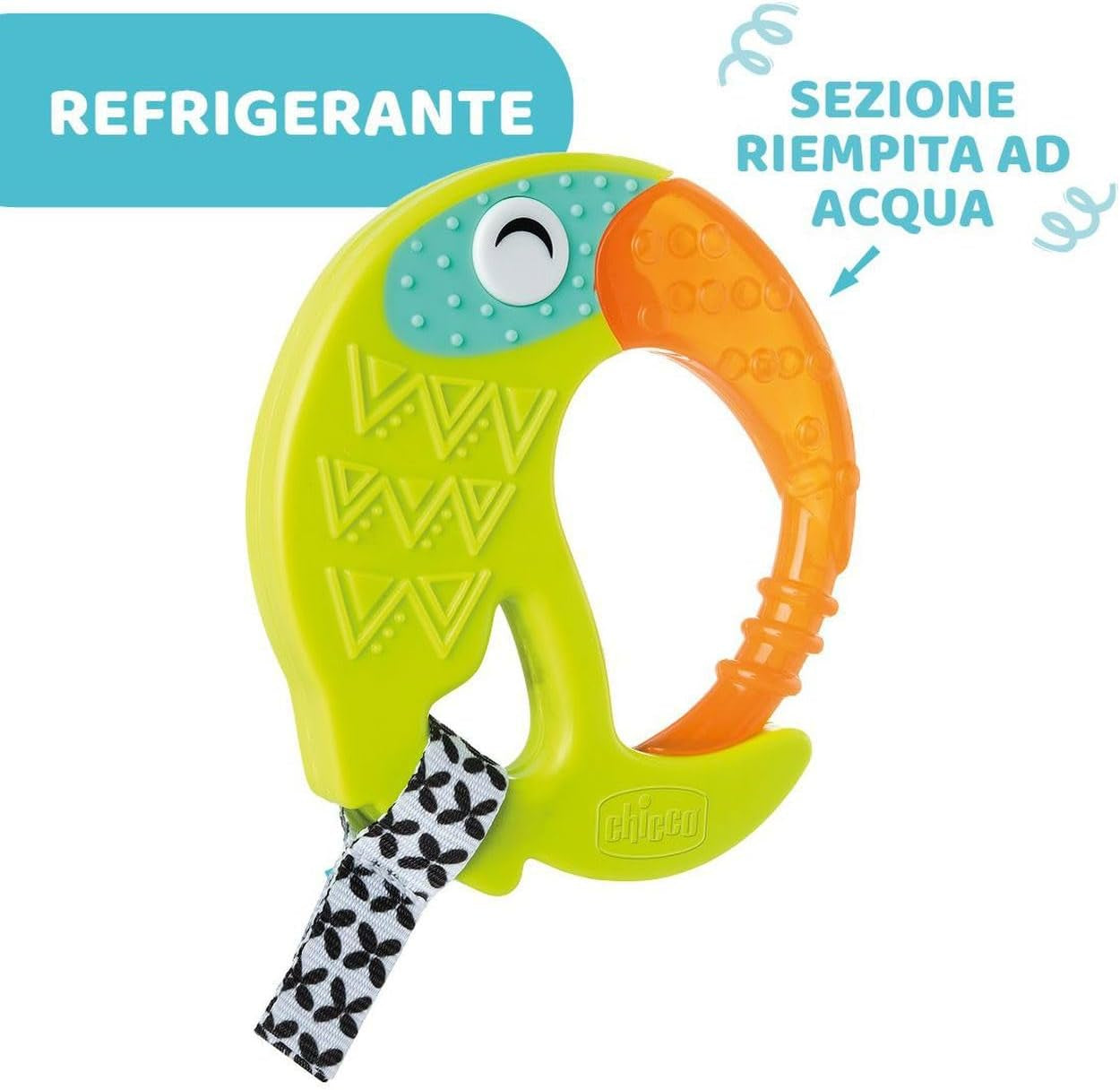 CHICCO - Mordedor divertido y refrescante 6 meses +