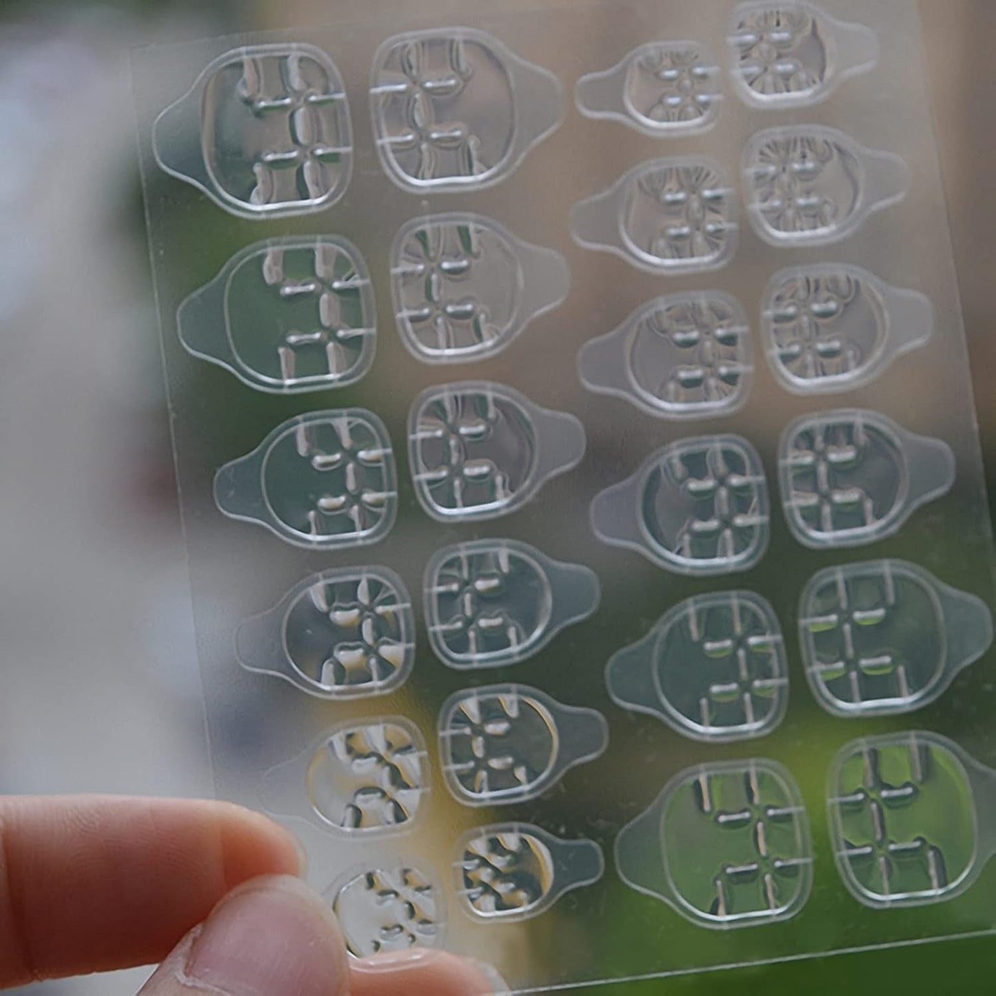 360 Uds. Tiras autoadhesivas transparentes para uñas, pegamento para uñas, tiras autoadhesivas de doble cara, decoración de manicura DIY transparente