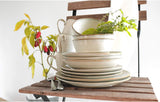 MÄSER 931818 Nottingham Vintage Series Vajilla para 4 personas, servicio de desayuno de 12 piezas con formas redondas irregulares en aspecto retro, azulejo, beige