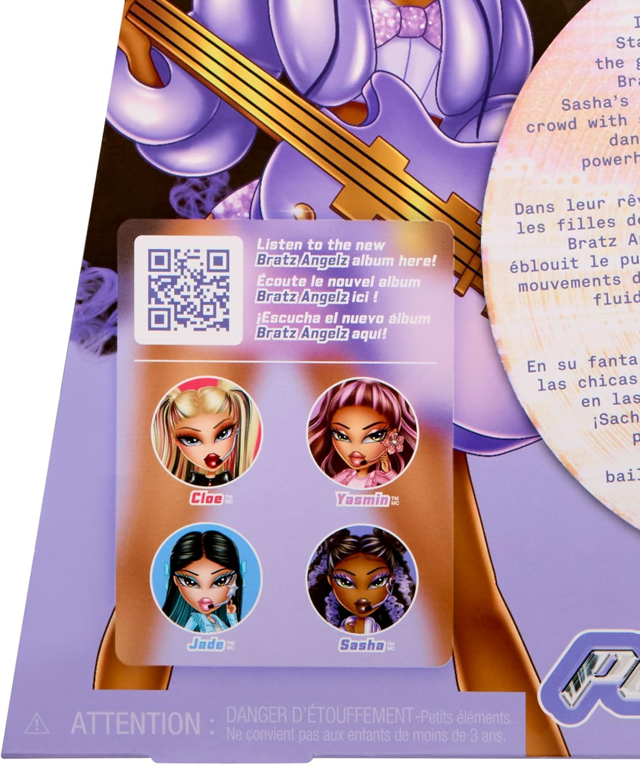 BRATZ Pop Starz Sasha – Muñeca de moda con llavero, atuendo y accesorios musicales coleccionables