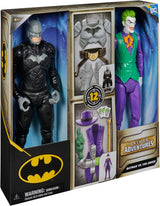 DC Batman Adventures Batman Vs the Joker Juego de figuras de acción, 30 cm - 2 figuras totalmente móviles con 12 engranajes para emocionantes juegos de rol, juguete para más de 4 niños Figuras de acción Naty Shop