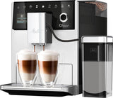 Melitta CI Touch: cafetera espresso totalmente automática con sistema de leche, cafetera espresso con molinillo de café integrado y espumador de leche, p. para espresso o capuchino, plateado