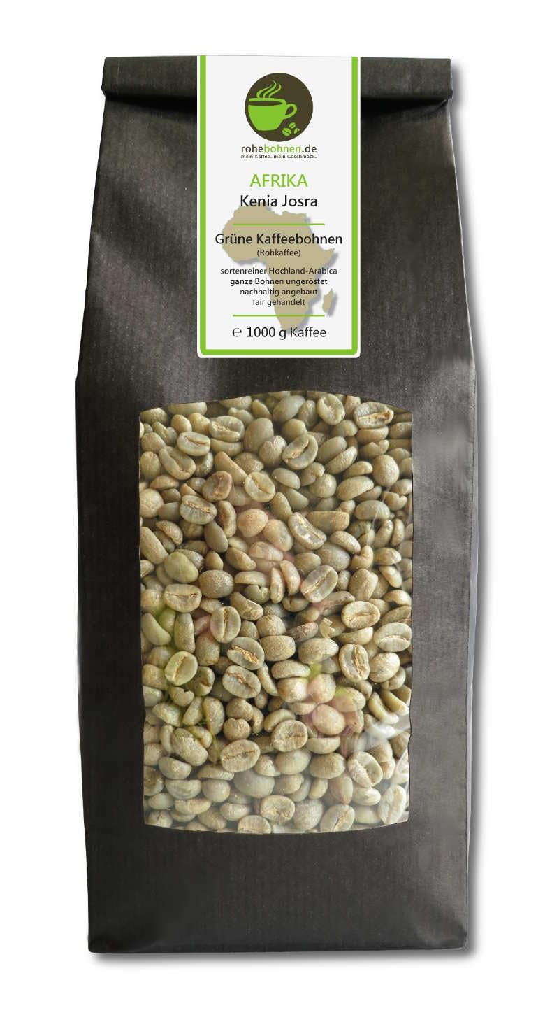 Café crudo - Green Highland Coffee Kenya Josra (granos de café verdes 1000 g) - Certificado GMP