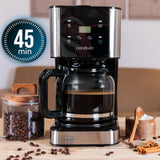 Espresso con filtro Cecotec Coffee 66 Drop and Touch, potencia 950 W, 1,5 L, 12 tazas, pantalla táctil, jarra de cristal, temporizador 24 horas, 6 interruptores, filtro de malla reutilizable