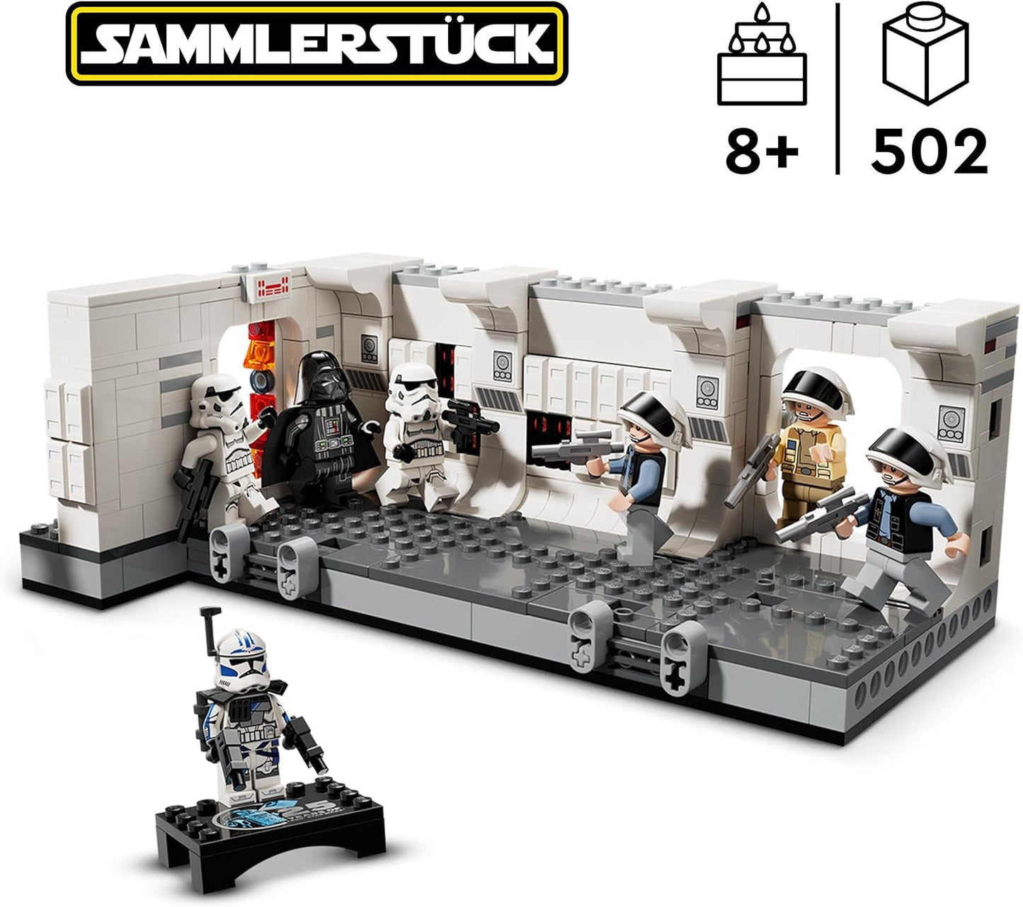 LEGO Star Wars Abordaje Tantive IV, Juguete de construcción de la película Una Nueva Esperanza, Juego de fantasía coleccionable, Idea de regalo para niños y niñas mayores de 8 años y coleccionistas 75387 Juegos de construcción Beuche den LEGO-Store