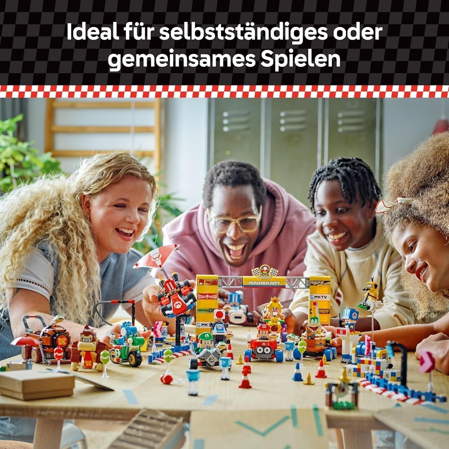 LEGO Super Mario: Mario Kart - Kart estándar, Colección Nintendo, Regalo para niños, Permite a niños, niñas y jugadores de 7 años en adelante jugar de forma independiente, Juguete de aventuras con figura de sapo 72032 Juegos de construcción Besuche den LEGO-Store
