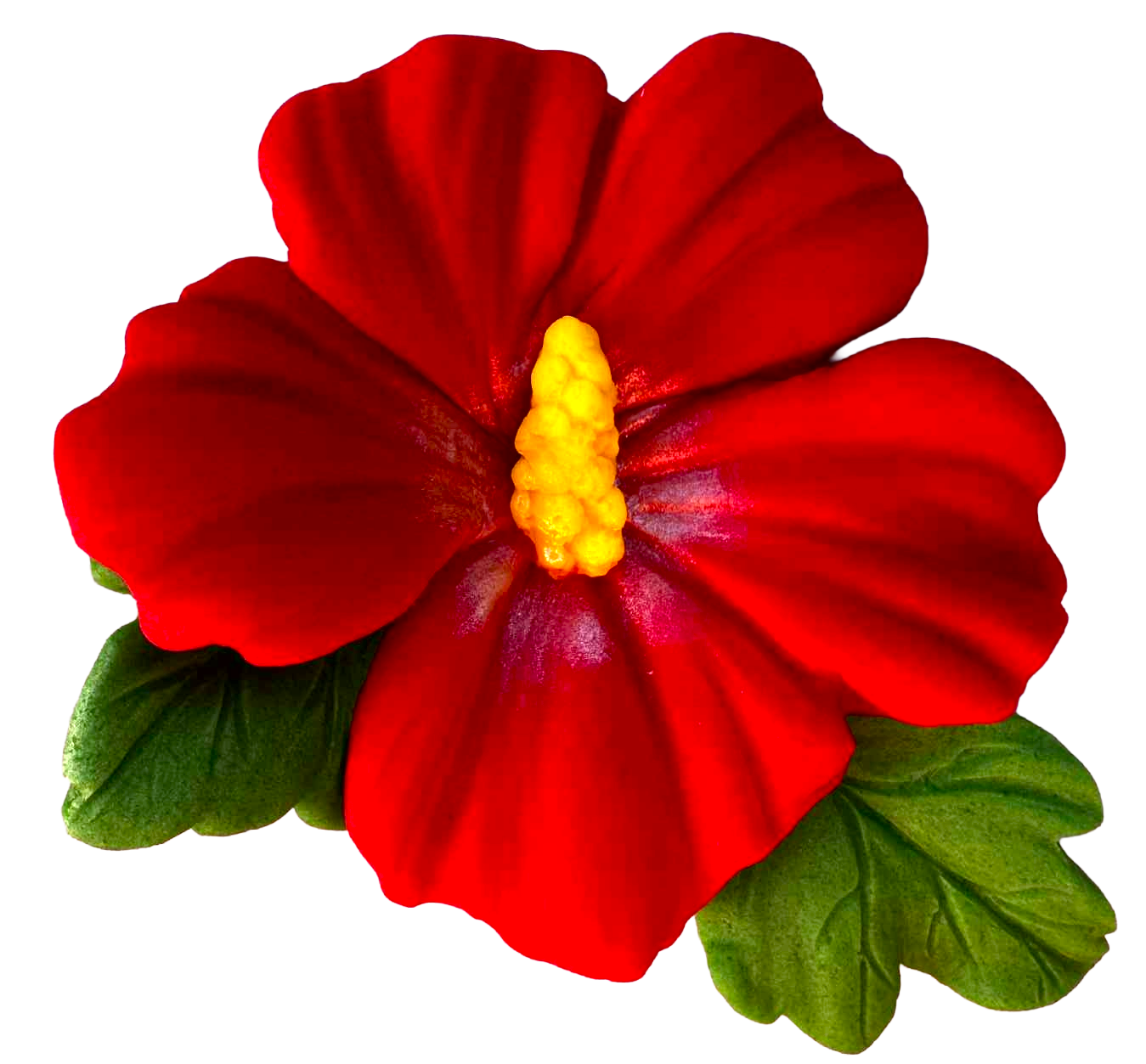 Deliciosa Decoración de Flores de Hibisco - Comestible, Tamaño 9,5 cm, Decorativa de Sabor Dulce para Tartas