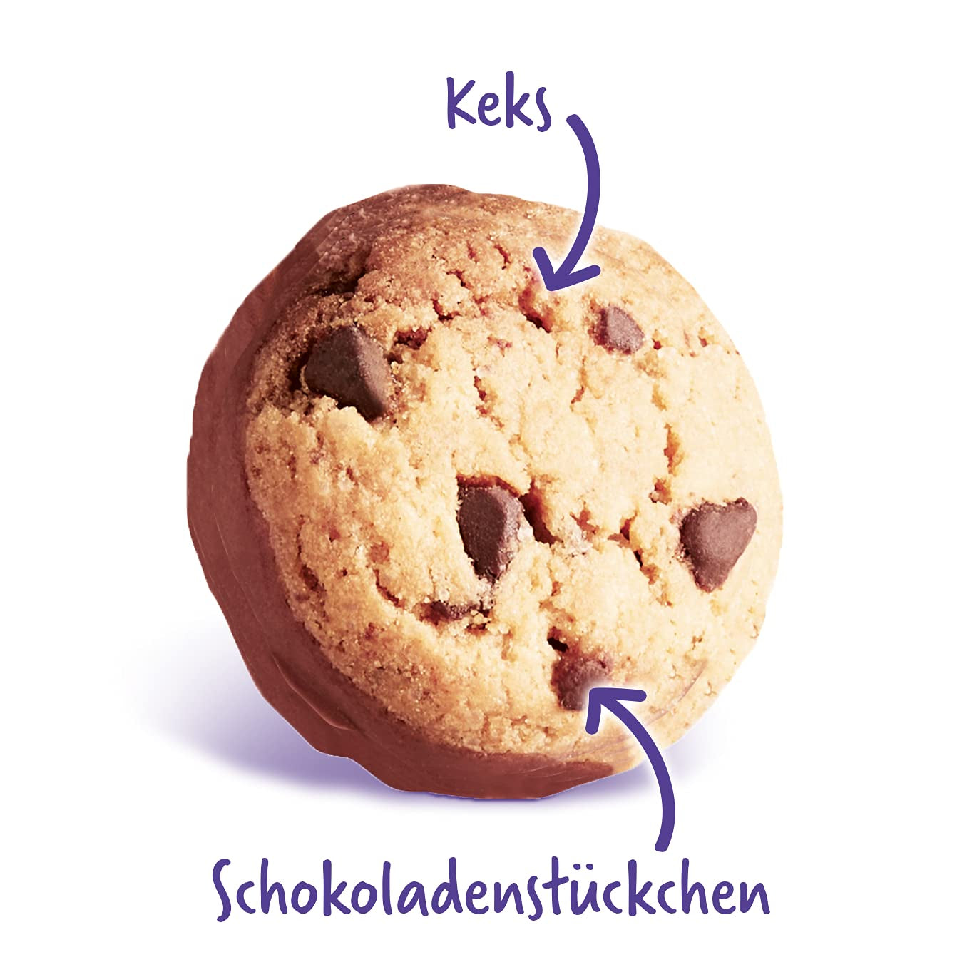 Mini galletas Milka, 8 x 110 g, mini galletas con chispas de chocolate con leche alpina Milka (paquete de 3)