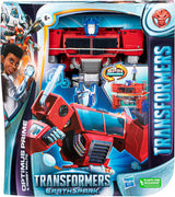 Figura Transformers Earthspark Spin Changer Optimus Prime (20cm) con figura de Robby Malto (5cm) de 6 Figuras de Acción Naty Shop